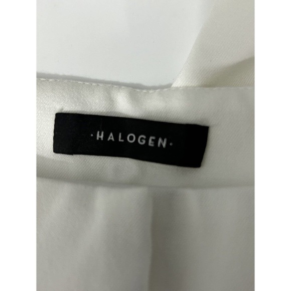 Halogen Women’s White Pockets Ankle Pants Cotton Spandex NWT Size 18 - Picture 3 of 8